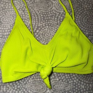 Forever 21 Neon Green Bikini Top